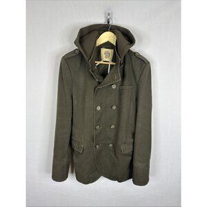 D Collection By Troy Smith Peacoat  Hooded Field Jacket Olive Mens M